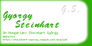 gyorgy steinhart business card